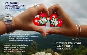 Dwie dłonie tworzące serce pozdrawiają w piątek